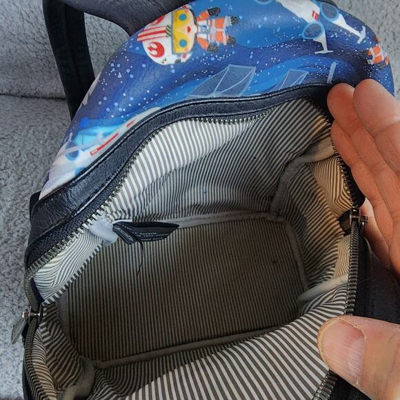 Loungefly Star Wars Mini Backpack Chibi Style X Wing and Tie Fighter NEW - Picture 12 of 14